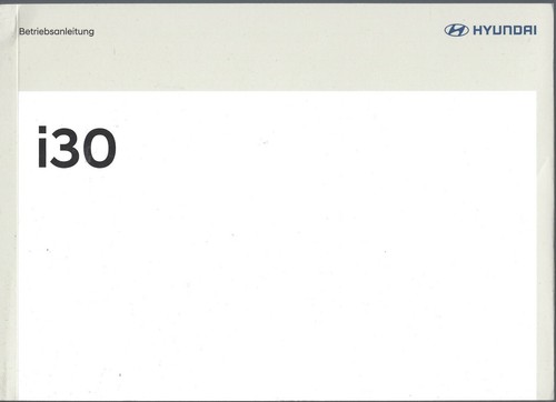 Hyundai i30 betriebsanleitung - hyundai,